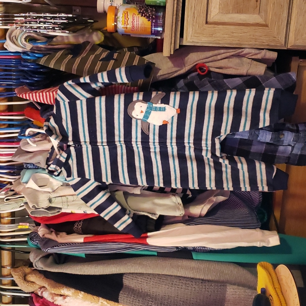 Two Hooded Footless Pjs